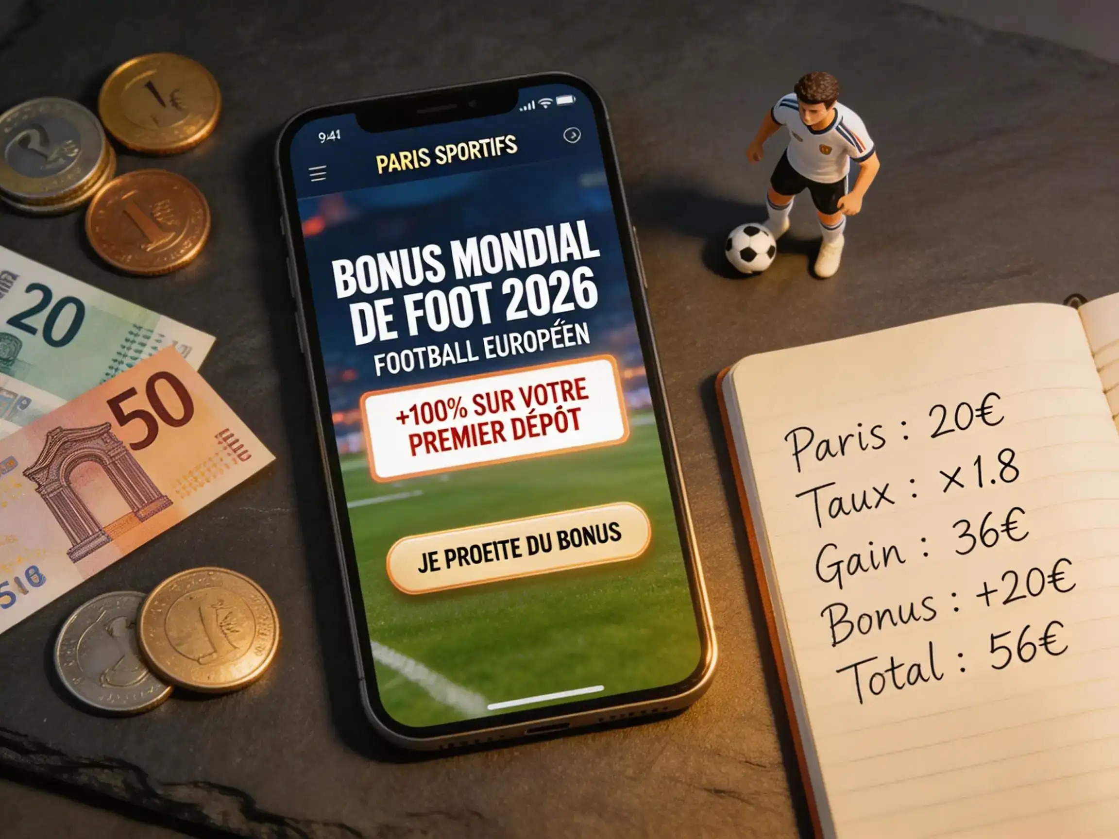 Guide des bonus paris sportifs pour la Coupe du Monde 2026 chez les bookmakers légaux en Belgique