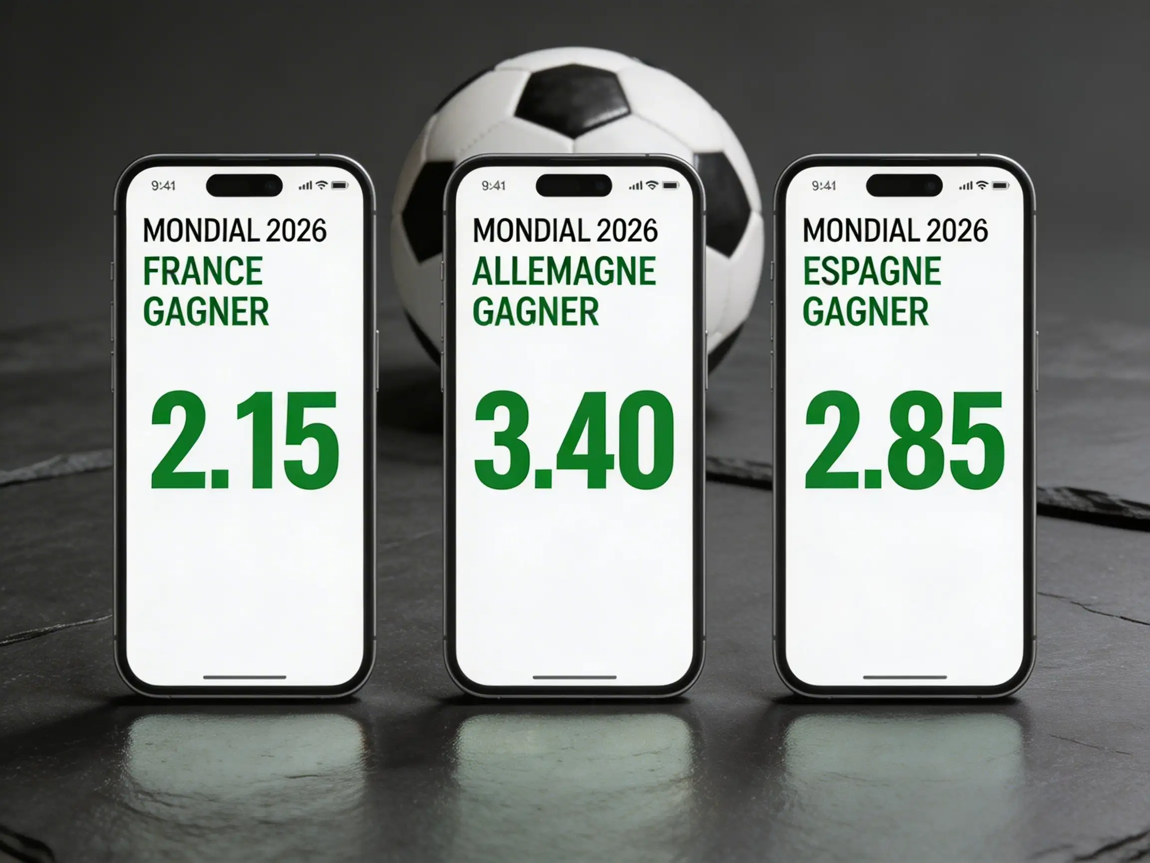 Comparaison des meilleures cotes pour la Coupe du Monde 2026 entre bookmakers belges